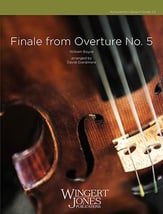 Finale from Overture No. 5 Orchestra sheet music cover